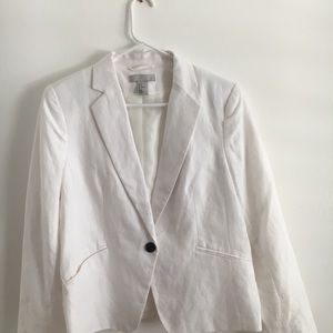 H & M WHITE BLAZER